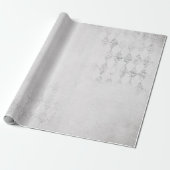 Holiday Silver Gritter Design Cadeaupapier (Uitgerold)