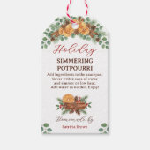 Holiday Simmering Potpourri Recipe  Cadeaulabel (Voorkant)
