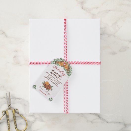 Holiday Simmering Potpourri Recipe  Cadeaulabel (Met Touw)