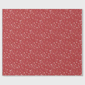 Holiday Simple Starry Glimmers Rood Cadeaupapier (Vlak)