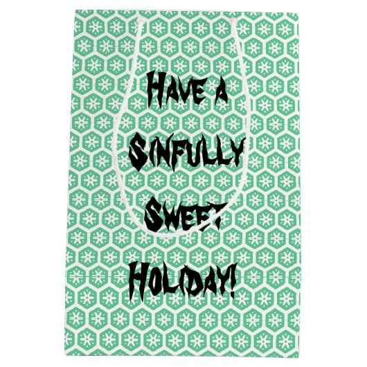 Holiday Skull Cupcake Medium Cadeauzakje (Achterkant)