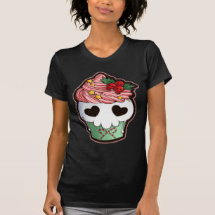 Holiday Skull Cupcake T-shirt