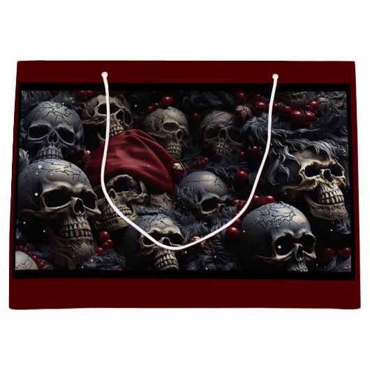 Holiday Skull Gift Bag Groot Cadeauzakje (Voorkant)