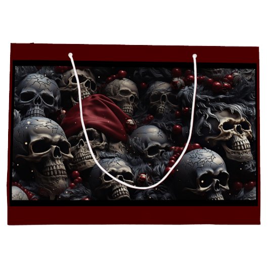 Holiday Skull Gift Bag Groot Cadeauzakje (Achterkant)
