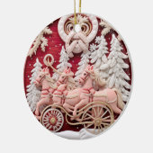 Holiday Sleigh Ride Keramisch Ornament (Links)