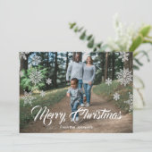 Holiday Snowflake Aankondiging (Staand voorkant)