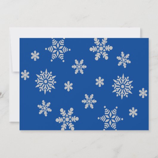 Holiday Snowflake Aankondiging (Achterkant)