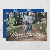 Holiday Snowflake Aankondiging (Voorkant / Achterkant)