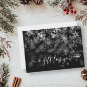 Holiday Snowflake Black White Elegant Kerstmis