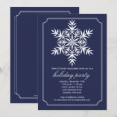 Holiday Snowflake Kaart (Voorkant / Achterkant)