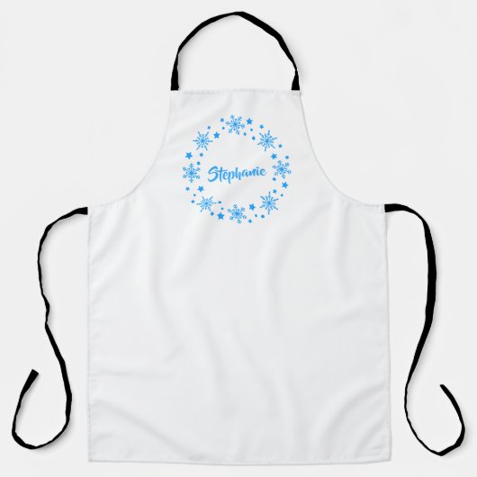 Holiday Snowflake Krans Schort (Voorkant)