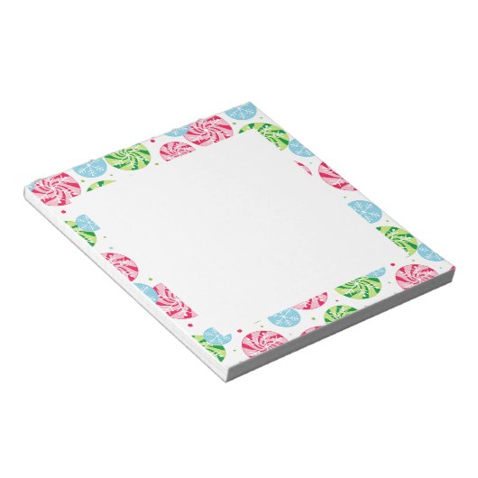 Holiday Snowflake Notitieblok (Schuin)