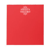 Holiday Snowflake Notitieblok (Voorkant)