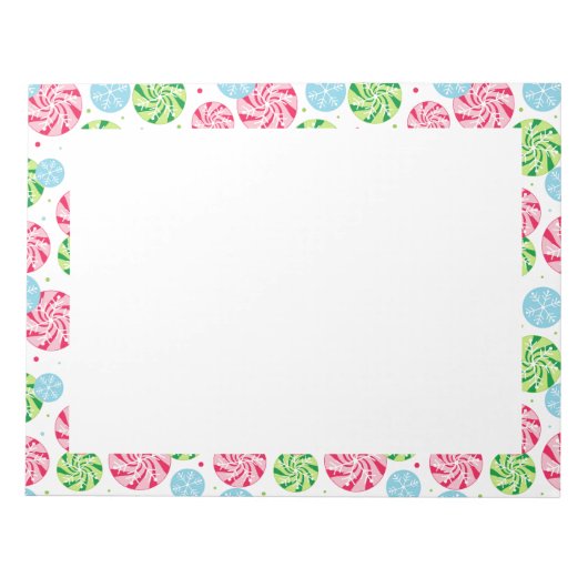 Holiday Snowflake Notitieblok (Voorkant)