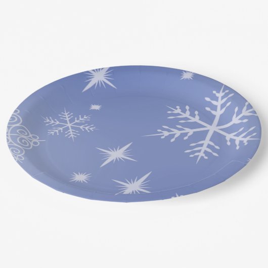 Holiday Snowflake Papieren Bordje (Gekanteld)