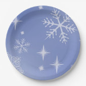 Holiday Snowflake Papieren Bordje (Voorkant)