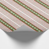 Holiday Snowflake Patroon Winter Design Cadeaupapier (Hoek)