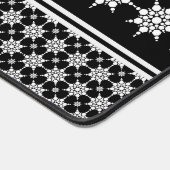 Holiday Snowflake Pattern Winter Theme Kerstmis Bureaumat (Hoek)