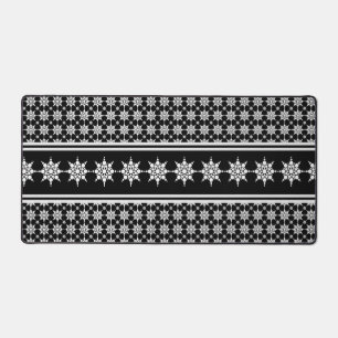 Holiday Snowflake Pattern Winter Theme Kerstmis Bureaumat