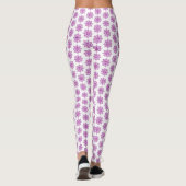 Holiday Snowflake Plaid Pattern Pink Leggings (Achterkant)