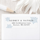 Holiday Snowflake retouradres Etiket (Insitu)