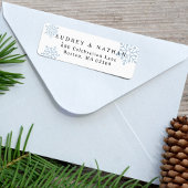 Holiday Snowflake retouradres Etiket