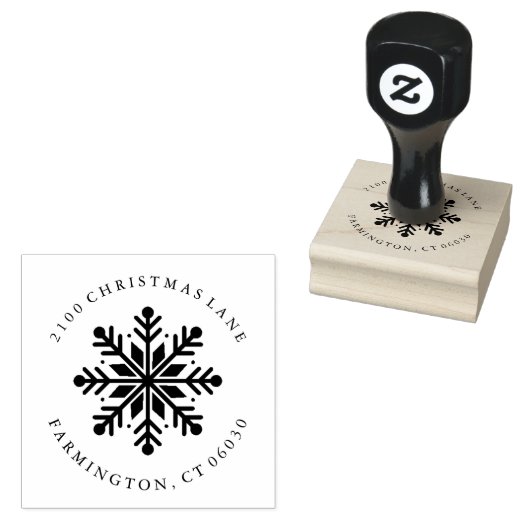Holiday Snowflake Rubberstempel (Gestempeld)