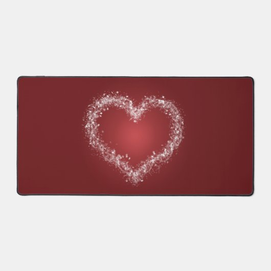 Holiday Snowflake Stars Heart Design Kerstmis Bureaumat (Voorkant)