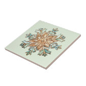 Holiday Snowflake Tegeltje (Zijkant)