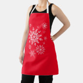 Holiday Snowflakes Apron Schort (Insitu)