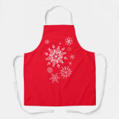 Holiday Snowflakes Apron Schort (Voorkant)