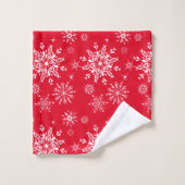 Holiday Snowflakes Bad Handdoek (Wasdoekje)