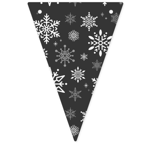 Holiday Snowflakes Banner Flags (Eerste vlag)