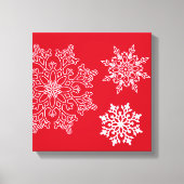 Holiday Snowflakes Canvas Art (Voorkant)