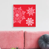 Holiday Snowflakes Canvas Art (Insitu (Woonkamer))