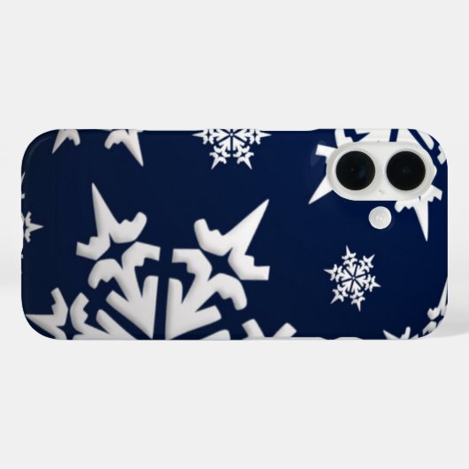 Holiday Snowflakes Case-Mate iPhone Case (Achterkant (horizontaal))