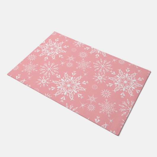 Holiday Snowflakes Doormat Deurmat (Schuin)