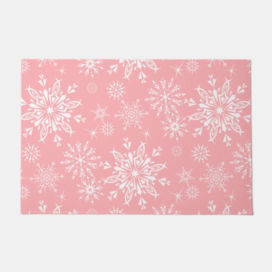 Holiday Snowflakes Doormat Deurmat (Voorkant)