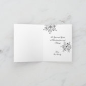 Holiday Snowflakes Feestdagen Kaart (Binnen)