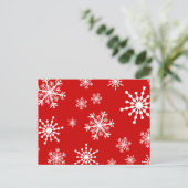Holiday Snowflakes Feestdagenkaart (Staand voorkant)