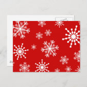 Holiday Snowflakes Feestdagenkaart (Voorkant / Achterkant)