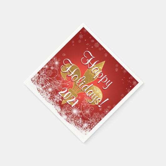 Holiday Snowflakes Fleur Servet (Hoek)