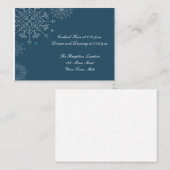 Holiday Snowflakes Informatiekaartje (Voorkant / Achterkant)