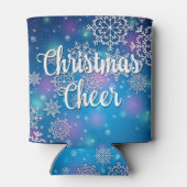 Holiday Snowflakes kerstmis Blikjeskoeler (Achterkant)