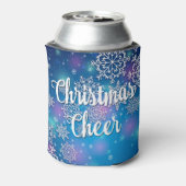 Holiday Snowflakes kerstmis Blikjeskoeler (Blikje Achterkant)