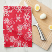 Holiday Snowflakes Kitchen Towel Theedoek (Quarter Fold)