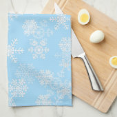 Holiday Snowflakes Kitchen Towel Theedoek (Quarter Fold)