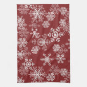 Holiday Snowflakes Kitchen Towel Theedoek (Verticaal)