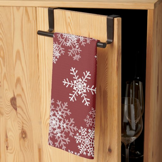Holiday Snowflakes Kitchen Towel Theedoek (Derde Gevouwen)