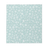 Holiday Snowflakes Merry Kerstmis Notitieblok (Voorkant)